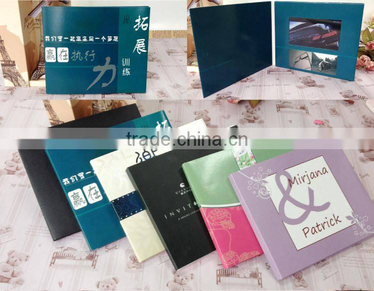 Custom printing hot sex hd lcd mp4 player video greeting card/2.3 inch digital custom video greeting card