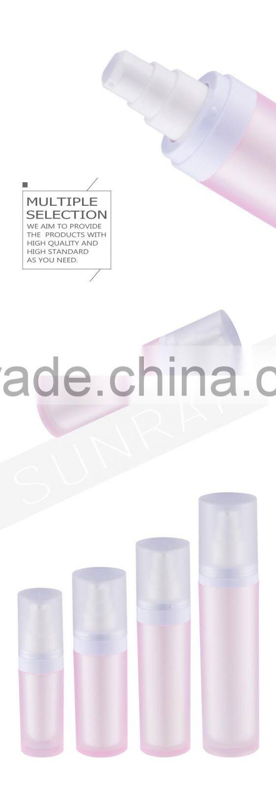Manufacturer supplier aluminum luxury empty clear color 30ml pet lotion bottle