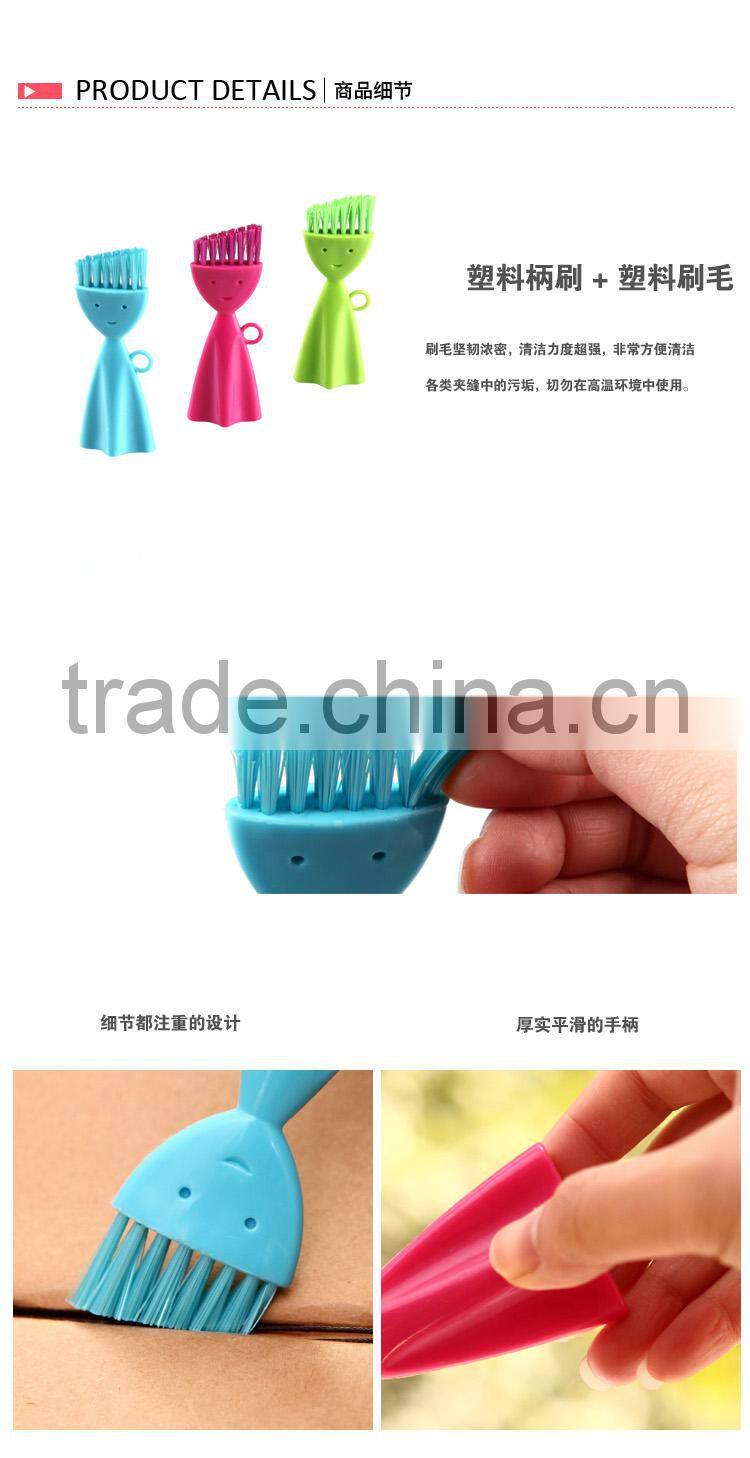 Smily face designed Gap Cleaning Brush-blue