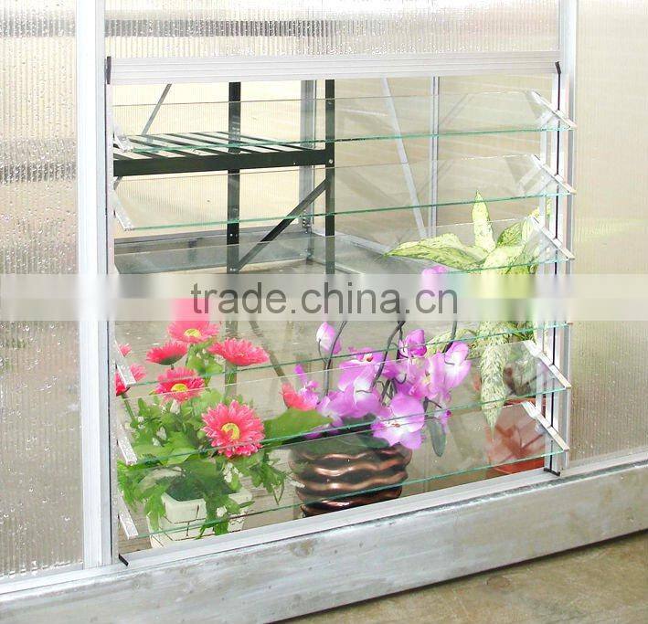 Side manual metal louver window for greenhouse ventilation HX-L165-1