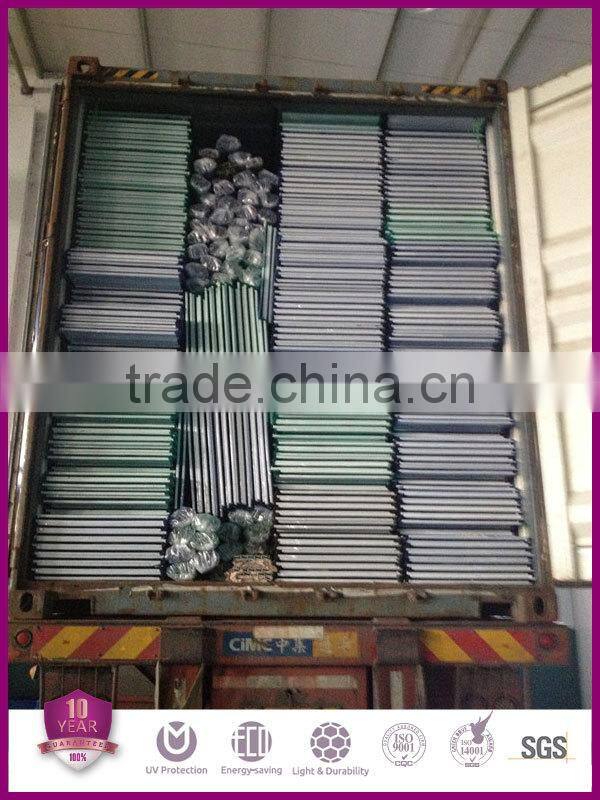Good sealing and leaking proof standing seam polycarbonate hollow sheet roofing system