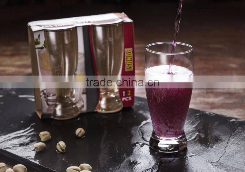 320ml clear glass cup