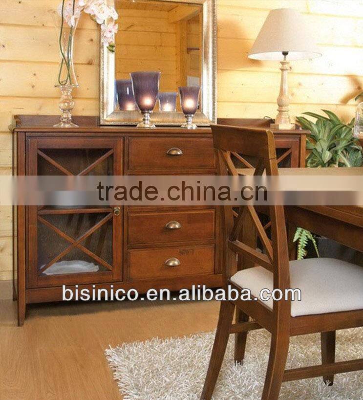 Luxury Spanish style wooden dinning room sideboard