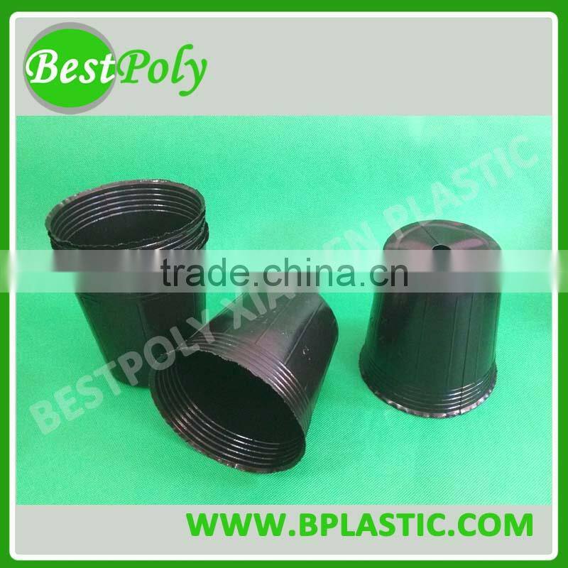 Cheap plastic flower pot black propagation pots