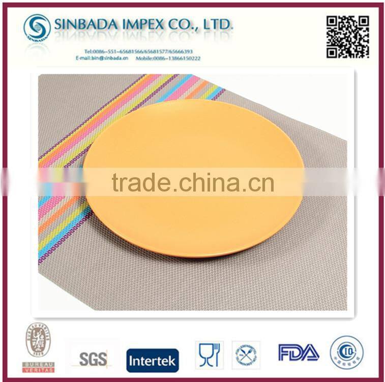 cheap stoneware plates with much soild color