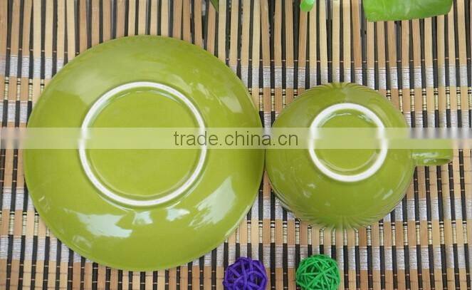 Haonai hot sale high quality ceramic small coffee cup and saucer sets