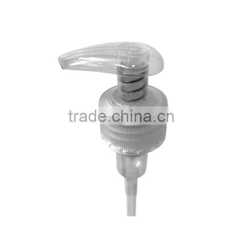 Transparent plastic lotion pump 28/410