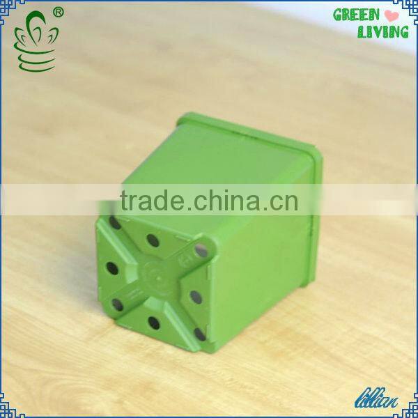 Square PP plastic flower pot decorative garden plastic flower pot