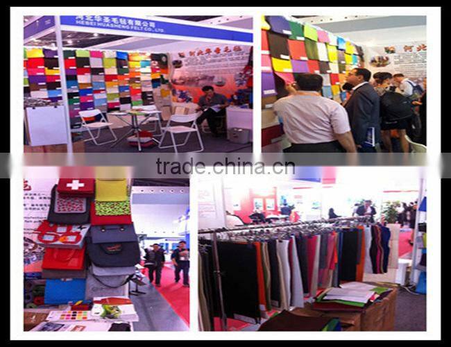 Nonwoven needle punched felt for indoor outdoor felt carpet