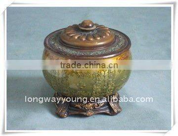 Round colored Jewellery box