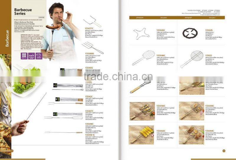 10pcs mental BBQ fork telescopic BBQ fork