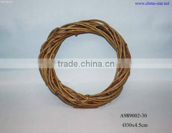 woven wicker wreath