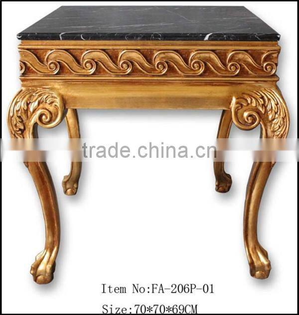 FA-206P-01 Leading antique furniture side table with marble