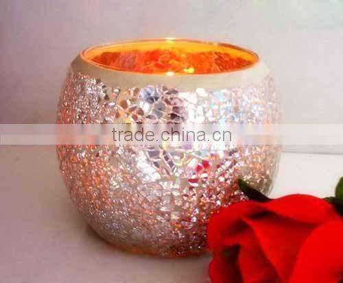 High quality different size pineapple shape candle glass holder