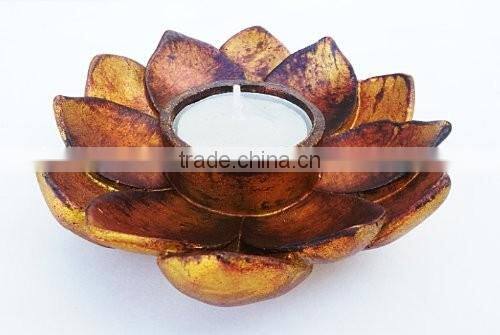 Buddha Lotus Incense Votive T-light Candle Holder Flower
