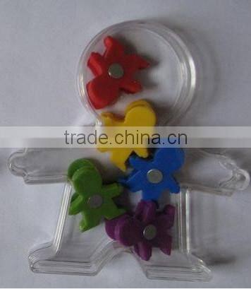 Human shape plastic binder clip with Magnet