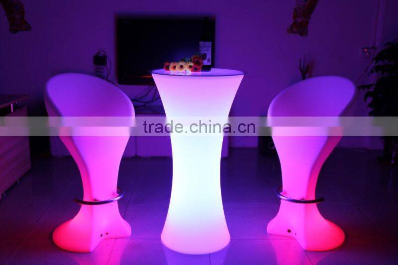 Light up led furniture led table led chairs