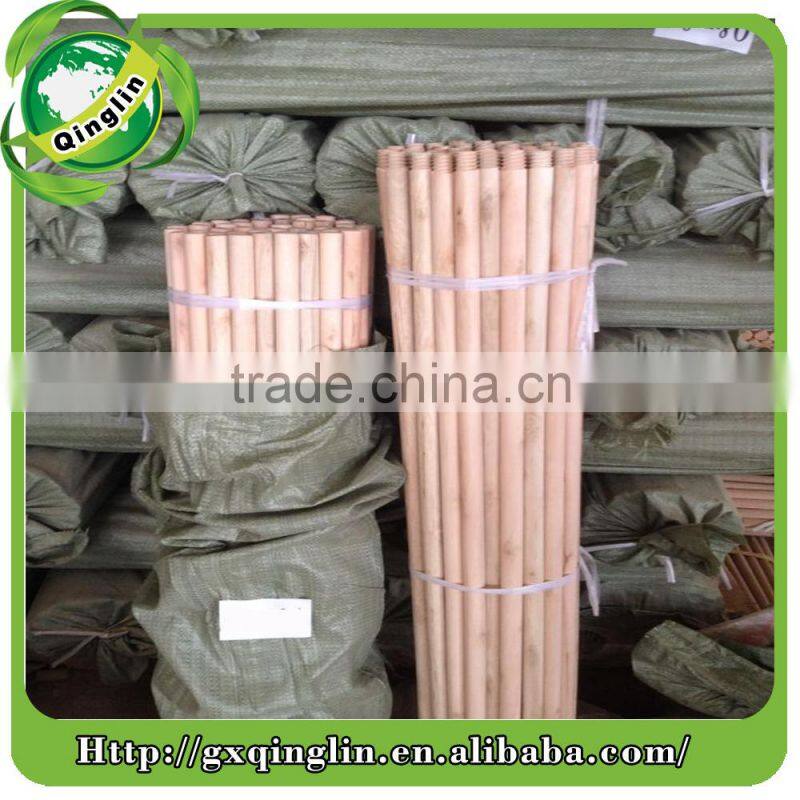 smooth surface wooden handle for broom and mop with pvc cover plastic