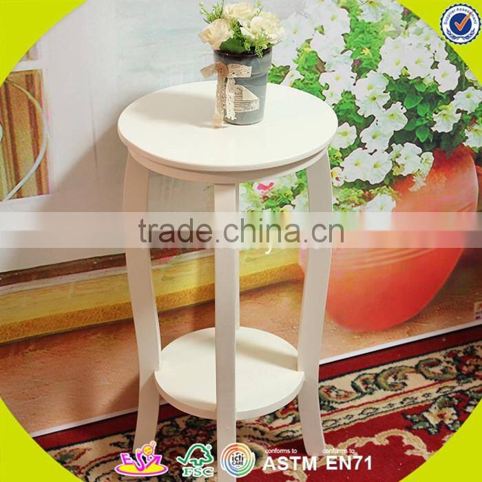 2017 New design wooden outdoor plant stands white solid wooden outdoor plant stands best outdoor plant stands W08H056