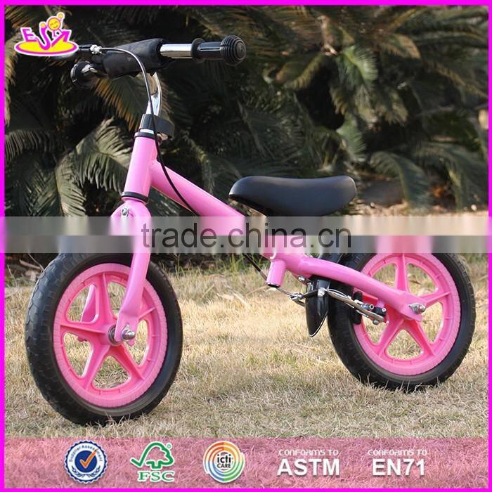 2017 New design metal girls pink balance bicycle for kids W16C168