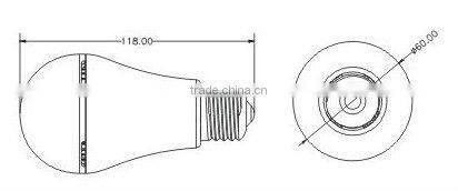 New E27 LED bulb lights