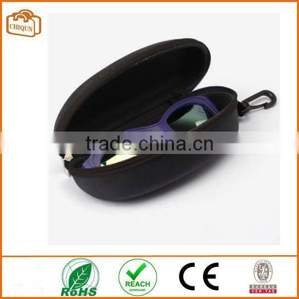 6.30"*3.35"*2.56" Zipper Eye Glasses Sunglasses Hard Case Box Portable Protector Black