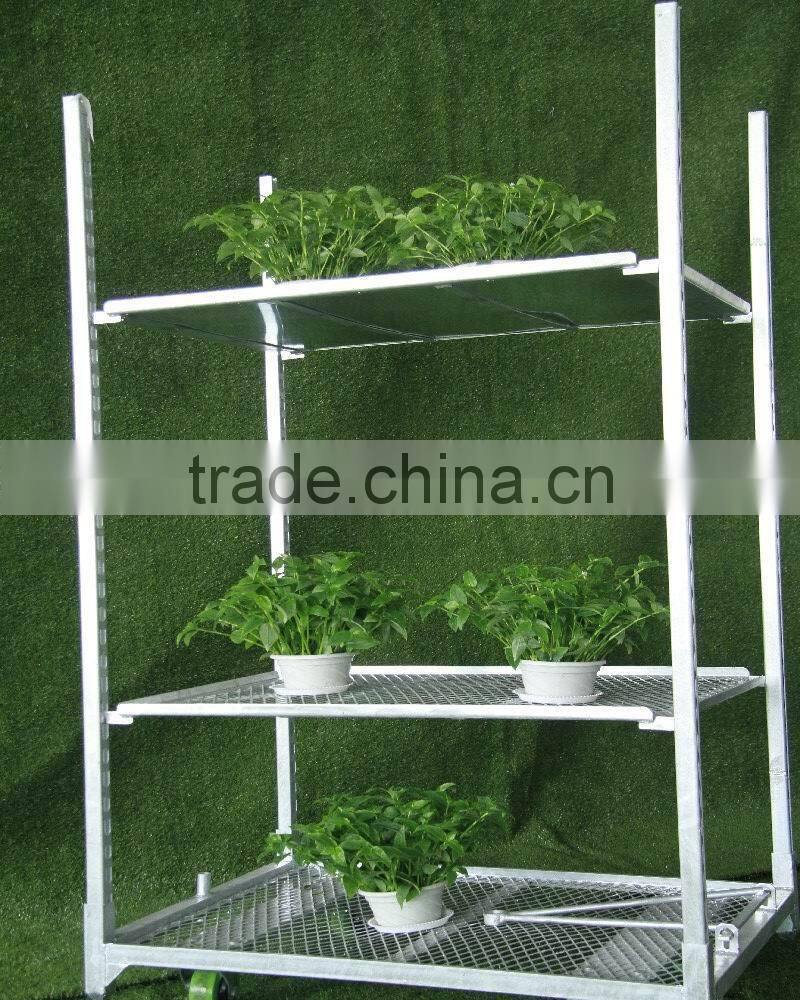 Display flower trolley cart