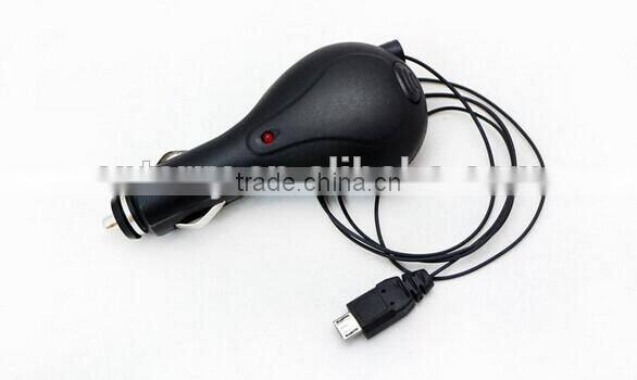 Retractable USB IN-Car Charger for iPhone 4,5&Samsung