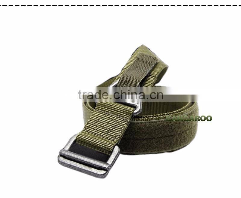 Man Multi-Functional Belt Military With Buckles Brown