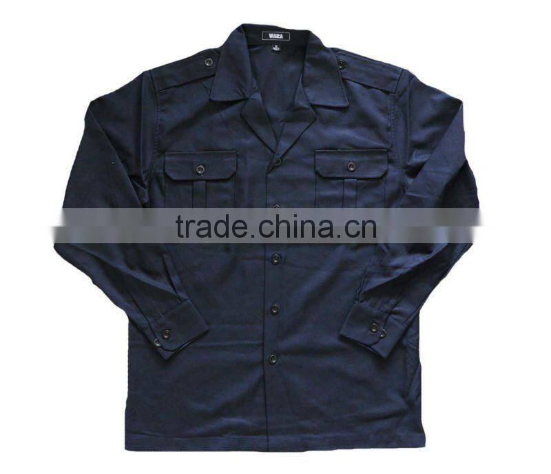 Stocklots in cheap price long sleeves mens security working shirts