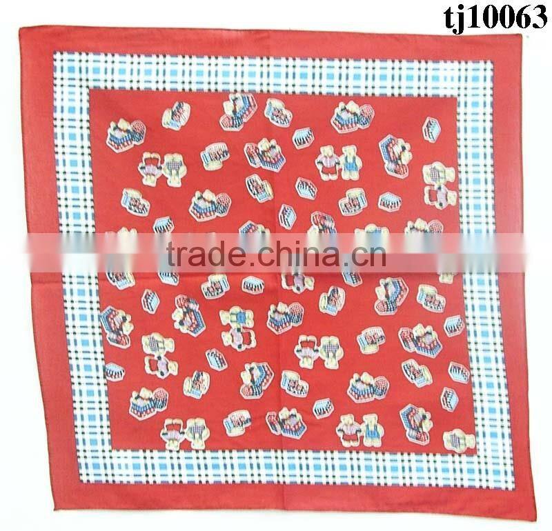 Flower insect natural pattern kerchief available in various designs