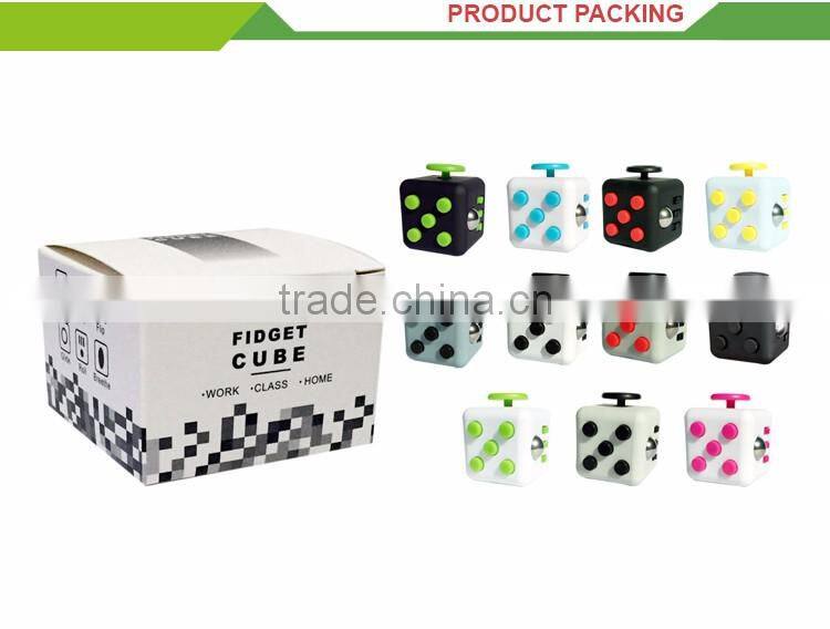 Top selling intelligent play toy multifunctional magic fidget cube