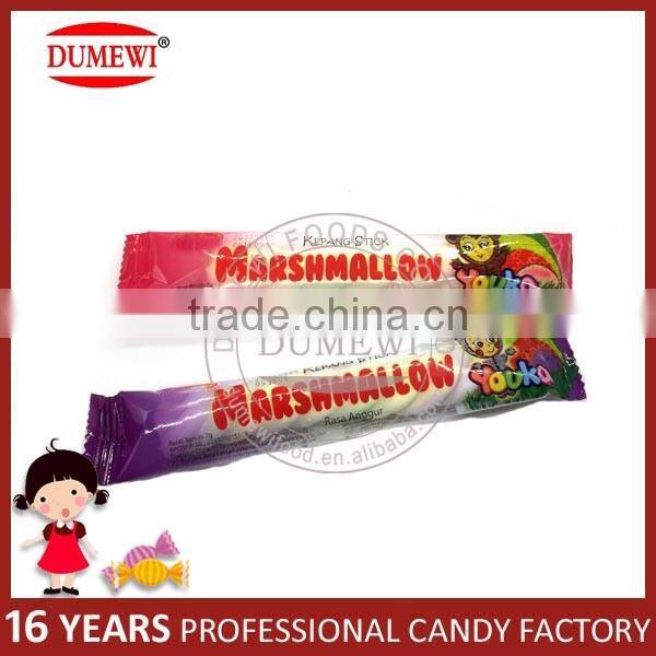 7g HALAL Colorful Fruit Flavor Twist Marshmallow