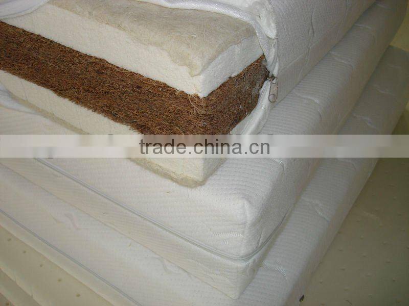 High quality and breathable Natural Coir and latexsheet,Various sandwich mattress