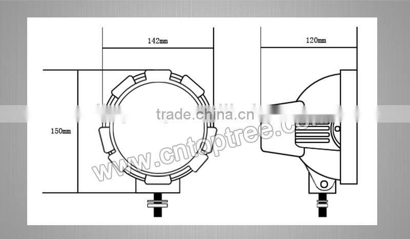 4'' hid lights spot beam offroad 55w jeep led headlights