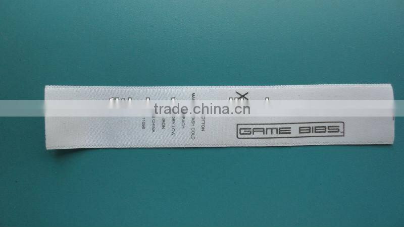 luggage printed care label for kids clothing
