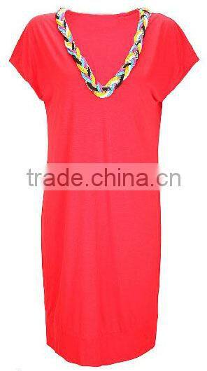 Casual dress manufacturer loose fitting short sleeve ever pretty dress