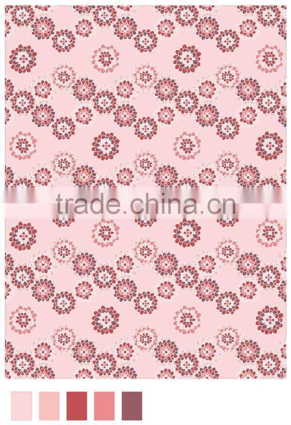 acrylic queensize super soft geometric design embroidery adult mink royal blanket