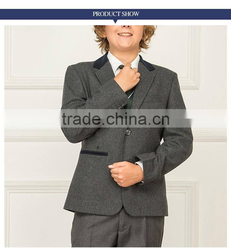 Junior School Uniforms Custom Grey Suit Sets For Graduation Or Party