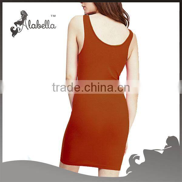 2015 hot selling fitness &yoga wear tank dress of Stretch-Knit Bodycon
