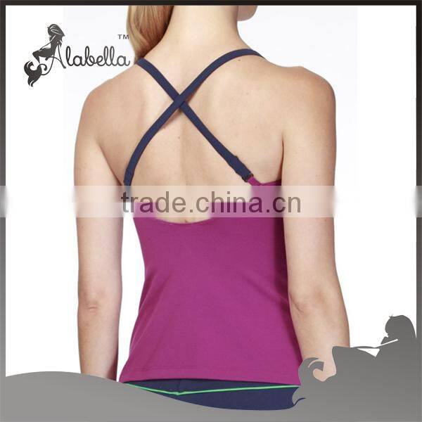 Comfortable straps sports wear yoga clothes sexy tank tops for women
