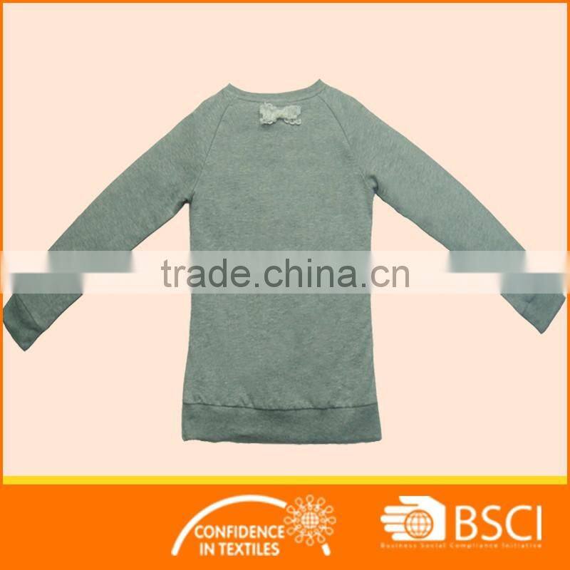 Nice Kid Swearshirts Floral Printing Girls O Neck Hoodies