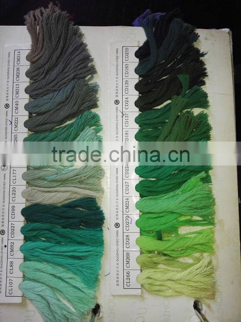 real yarn color shade for socks production yarn shade card