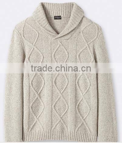 High Quality men's sweater with shawl collar (BKNM23)