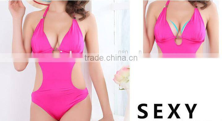 2015 fashionable Sexy Slim One piece bikini swimsuit(BS065)