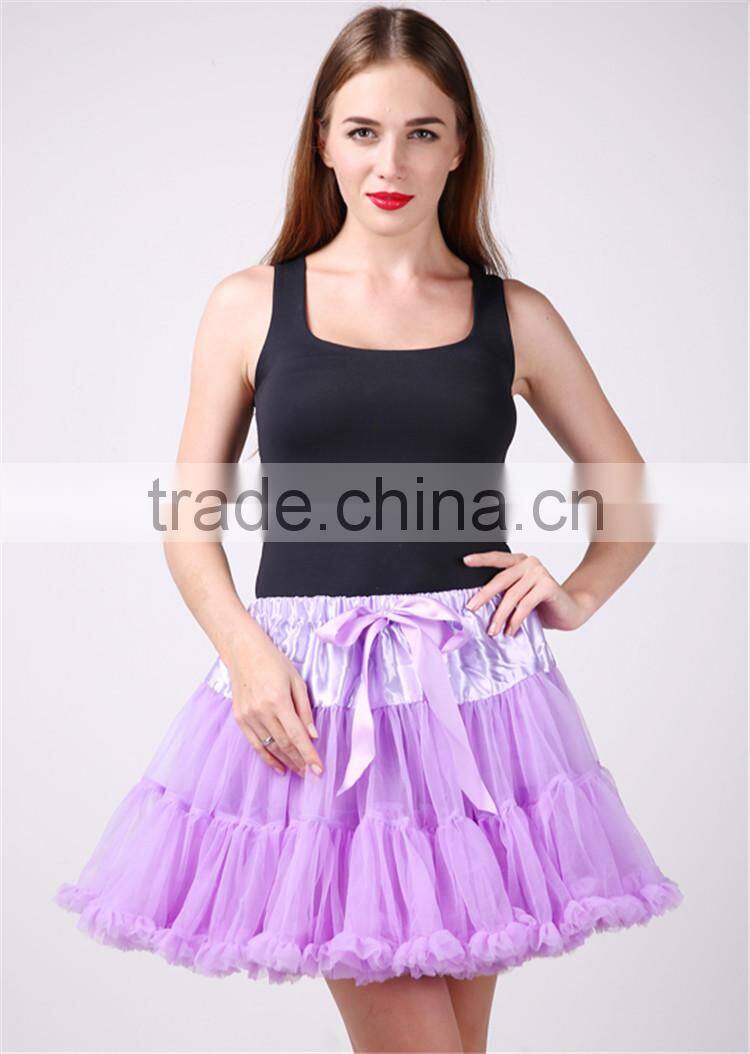 Hot Sale Baby Girls Teen Beautiful Chiffon Fluffy Pettiskirts Tutu Princess Party Skirts Ballet Dance Wear Pettiskirt