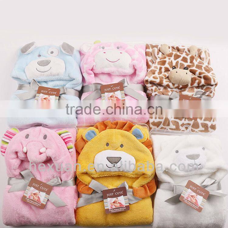 Many designs stocked or OEM Baby bath towel/ newborn animal model towel