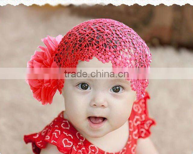 fabric flower baby headbands