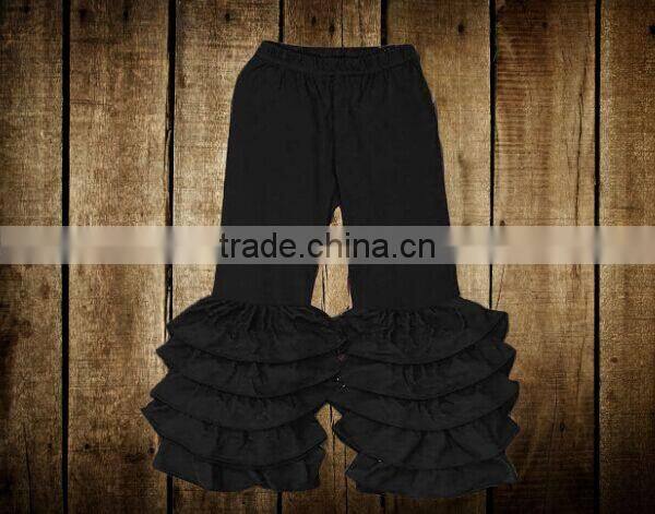 2016 Fashion green fish scale mermaid tail baby girls capri legging mermaid capri pants ruffle for kids