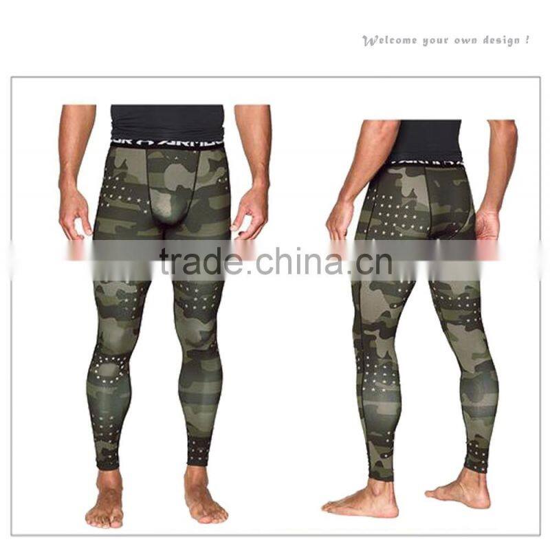 New Style Wholesale Dry Fit Polyester Jersey Camo Print Men Gym Pants